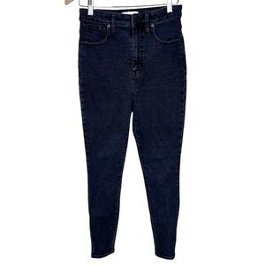 Madewell Womens Curvy High Rise Essential Skinny Black Jeans Size 27 Stretch